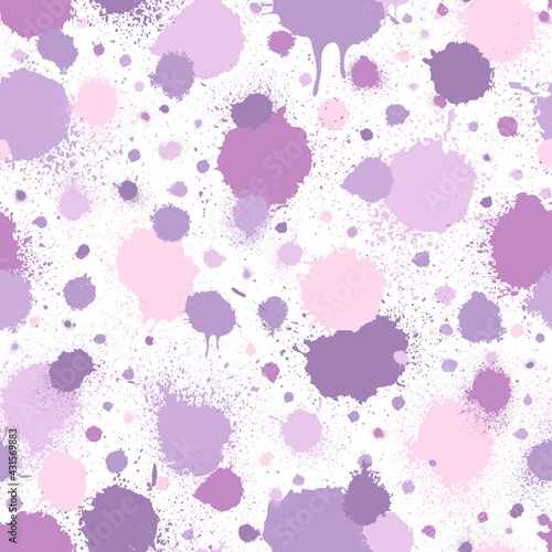 Abstract seamless pattern. Pastel colors. Watercolor background. Brush stroke texture. Geo ink pattern. Abstract geometric shape. Splash paint watercolour. Art grunge for design color prints. Vector
