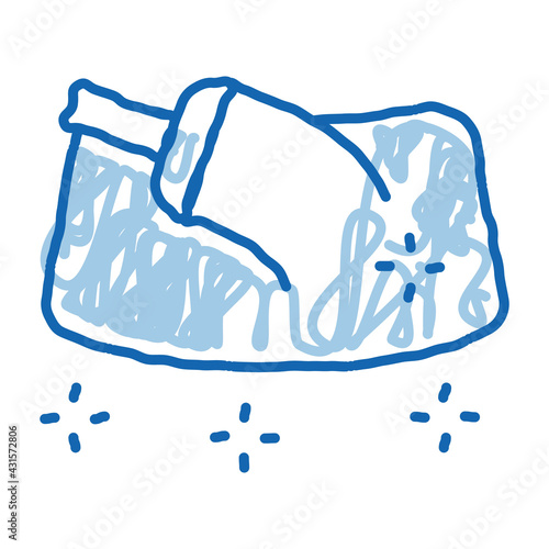 refueling gun doodle icon hand drawn illustration