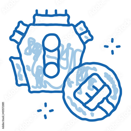 internal cleaning doodle icon hand drawn illustration