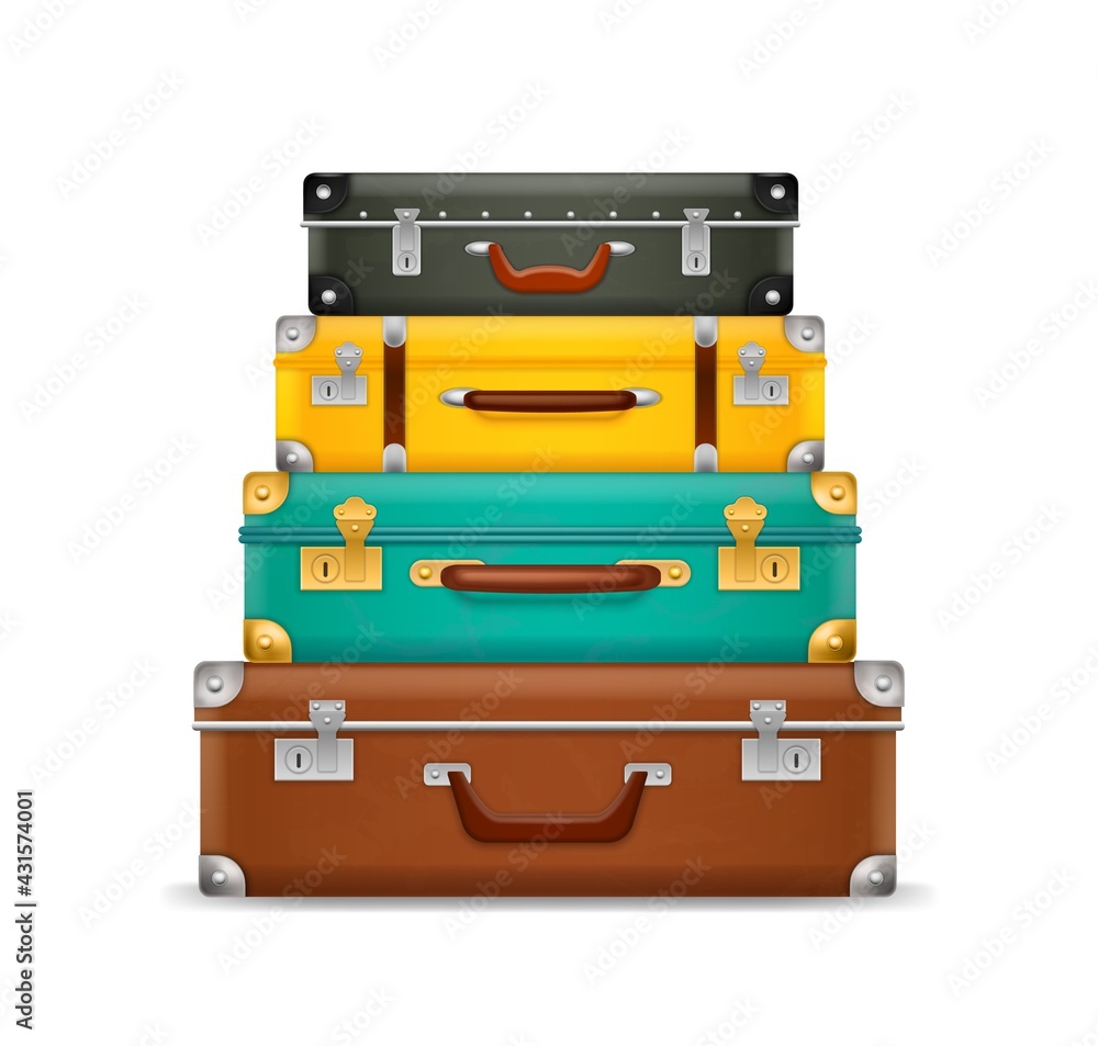 Stacked Luggage Clipart