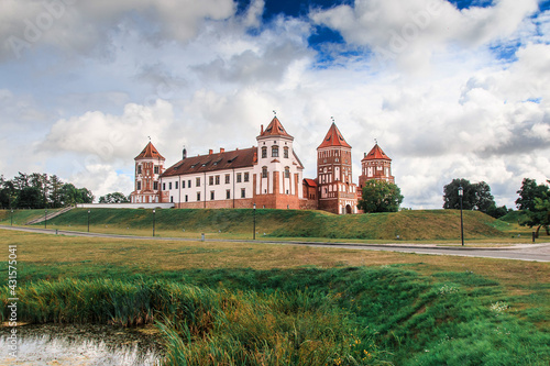 Panorama of the Mir Castle Complex in Mir, Belarus
