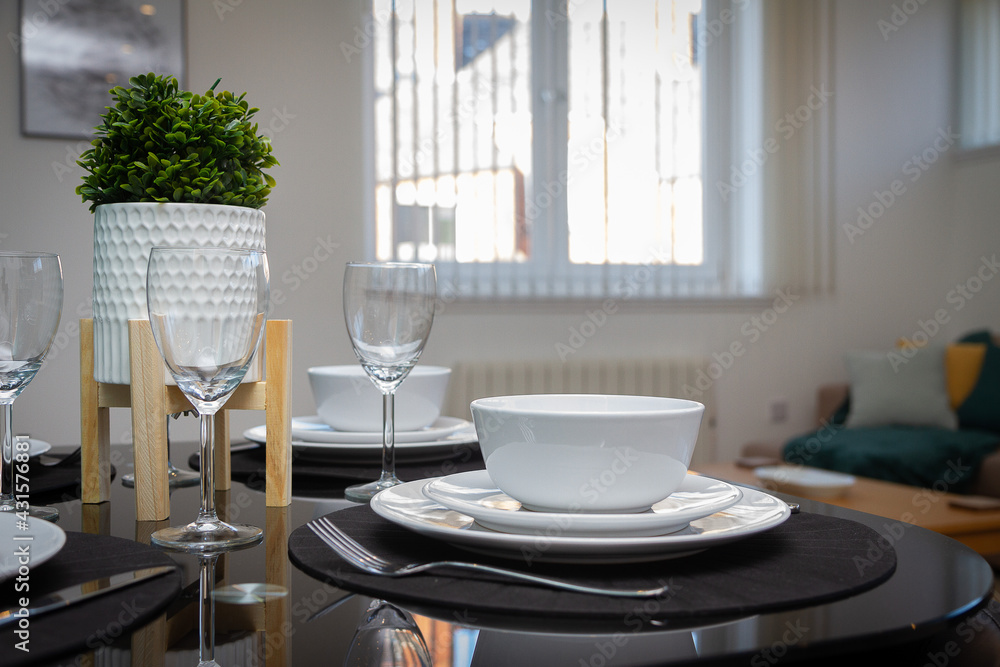 table setting for a dinner table setting for a dinner