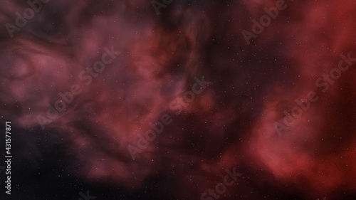 nebula gas cloud in deep outer space  colorful space background with stars