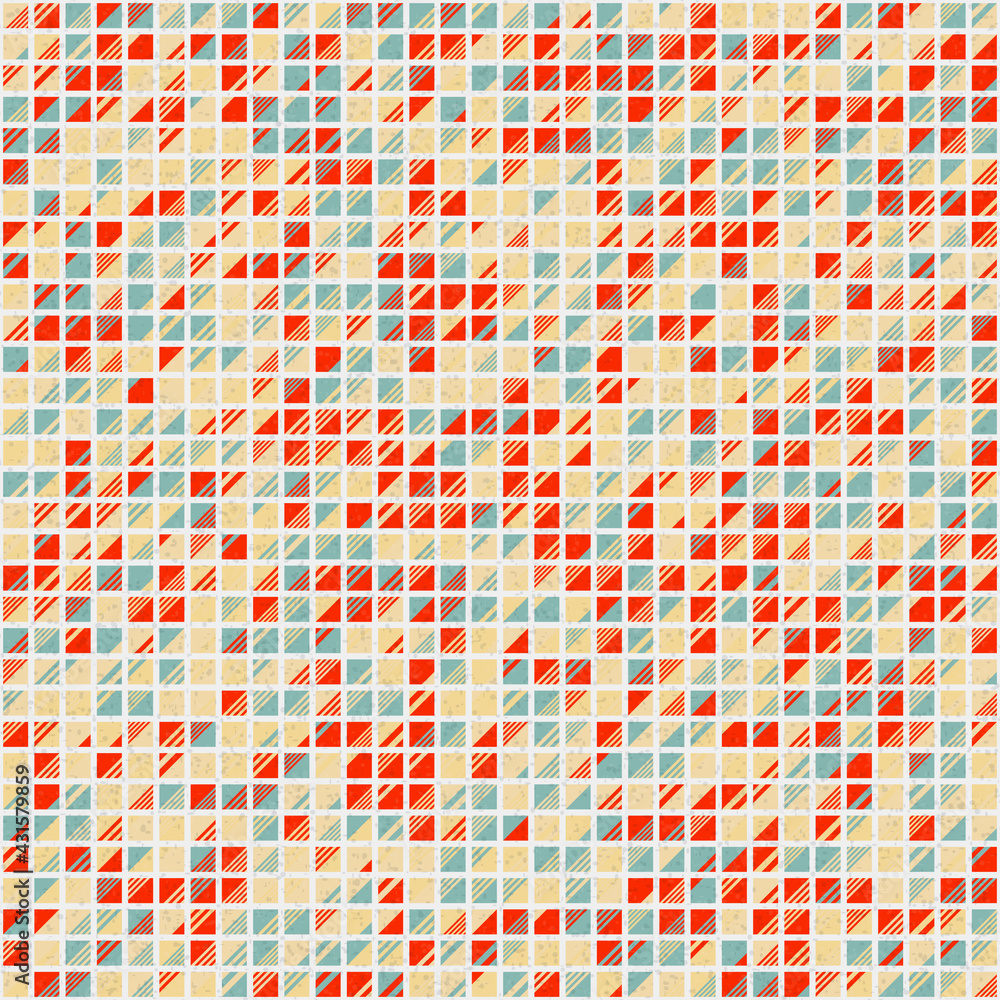 Fototapeta premium Abstract Geometric Pattern generative computational art illustration