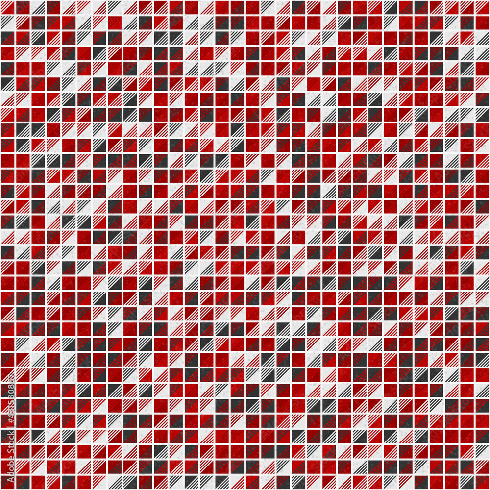 Fototapeta premium Abstract Geometric Pattern generative computational art illustration