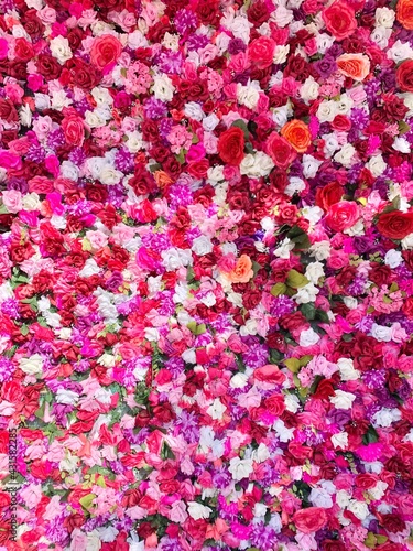 pink flowers background © Jarmarius
