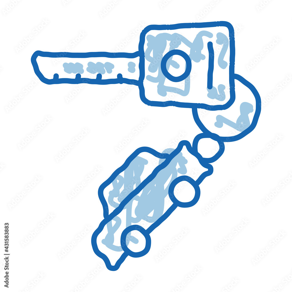 car keys doodle icon hand drawn illustration car keys doodle icon hand drawn illustration