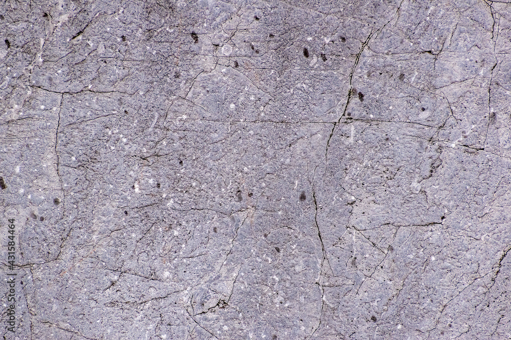 Gray area with small cracks and small dark spots Gray area with small cracks and small dark spots