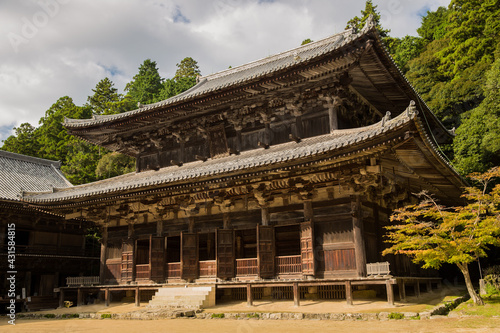 Shoshazan Engyo-ji Engyoji Temple, Mount Shosha. Famous Japanese Buddhist Temple, also the location for the 'The Last Samurai' movie. Japan.