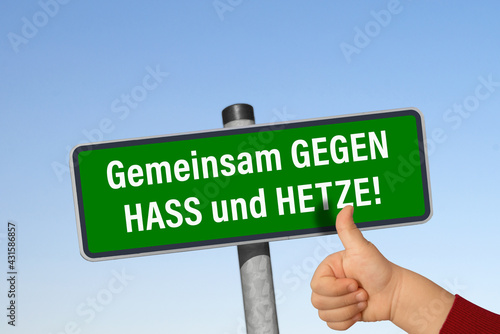 Konstfotografi Gemeinsam GEGEN HASS und HETZE!