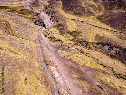 Mountain path in Andes