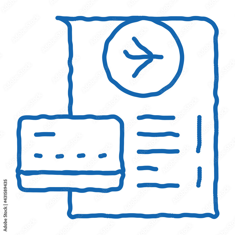 card for payment and check in duty free doodle icon hand drawn illustration card for payment and check in duty free doodle icon hand drawn illustration