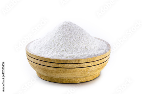 Foto Corn starch is the corn flour used in cooking to prepare creams, as a thickener