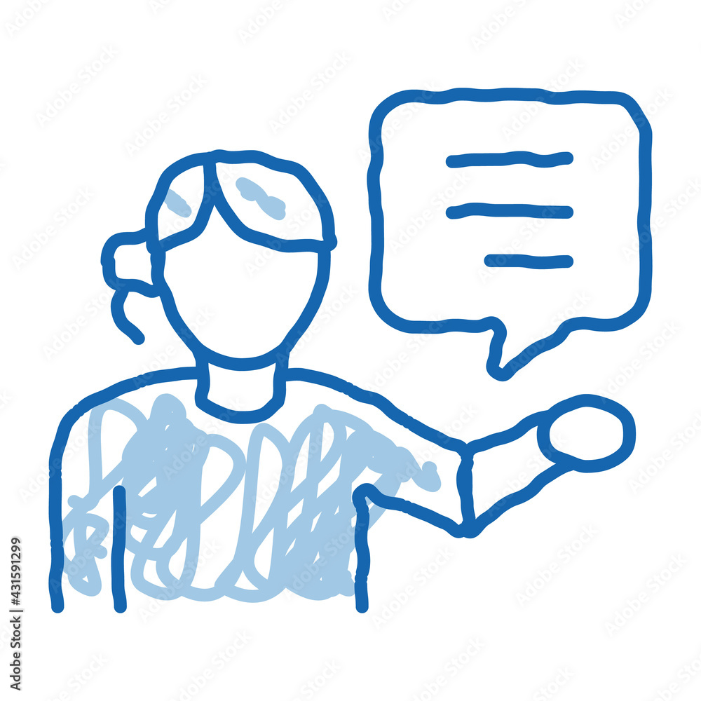 help desk representative doodle icon hand drawn illustration help desk representative doodle icon hand drawn illustration