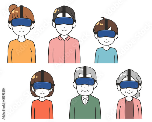 VRゴーグル　家族