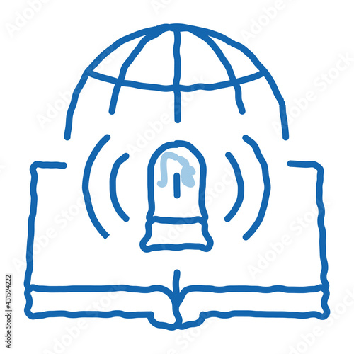 environmental management doodle icon hand drawn illustration