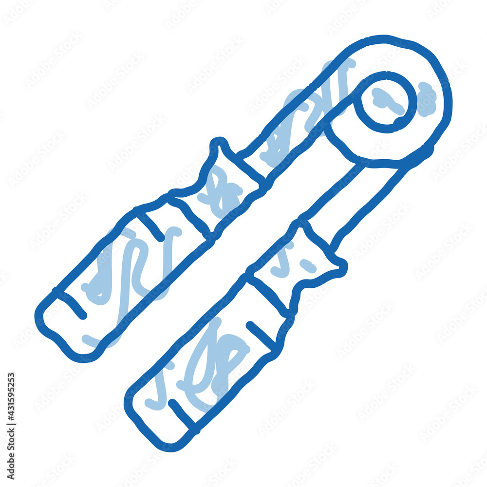 expander heavy grip doodle icon hand drawn illustration expander heavy grip doodle icon hand drawn illustration