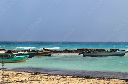 boats on the beach