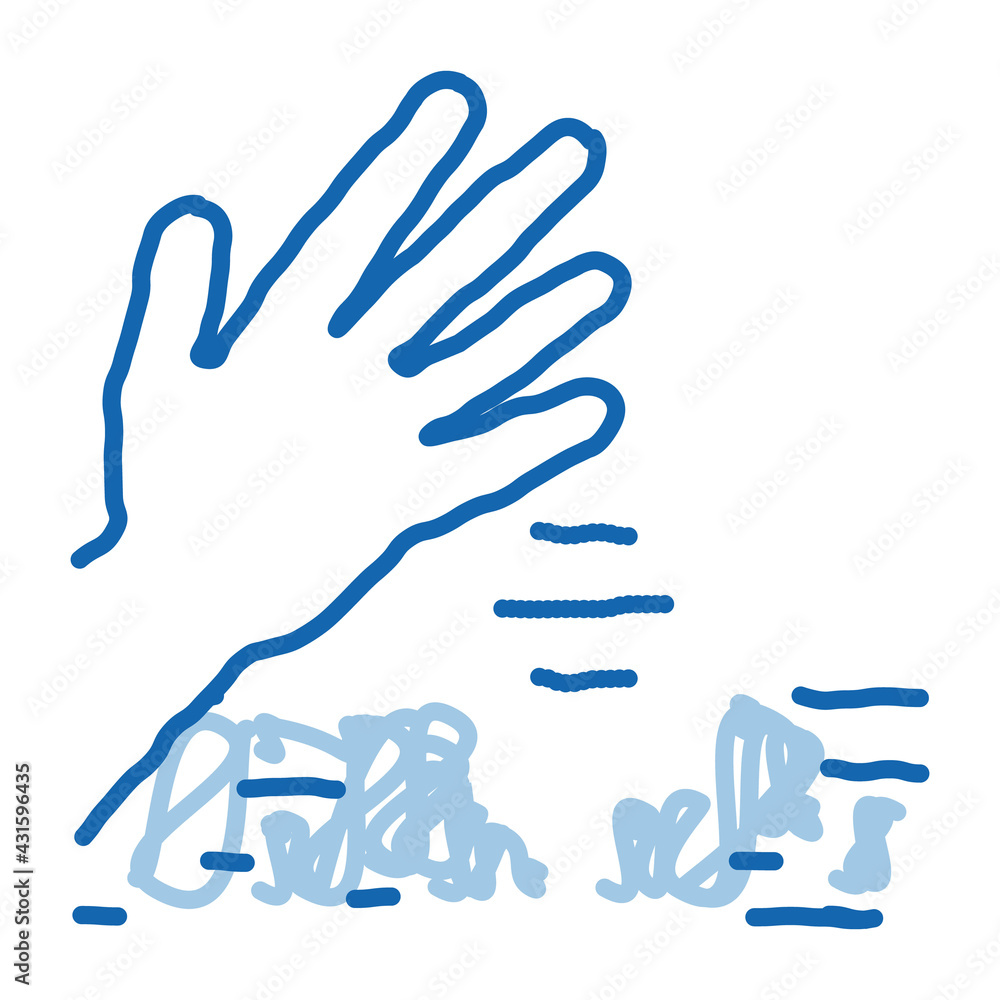 sowing seeds in ground doodle icon hand drawn illustration sowing seeds in ground doodle icon hand drawn illustration