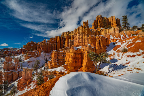 Snow Drifts in Bryce Canyon