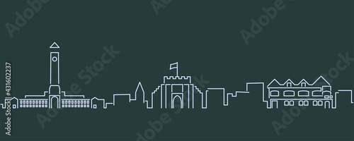 Southampton Single Line Skyline Profile