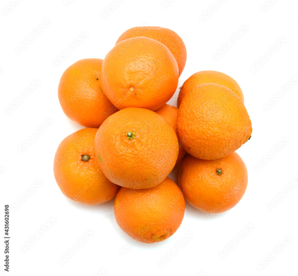 Ripe mandarin citrus isolated tangerine mandarine orange on white background. Ripe mandarin citrus isolated tangerine mandarine orange on white background.