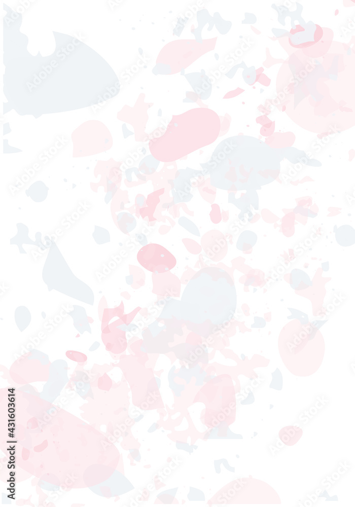 Terrazzo modern abstract template. Pink and grey