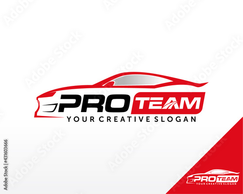 Sport Car Logo. Automotive, Car Showroom, Car Dealer Logo Design Vector