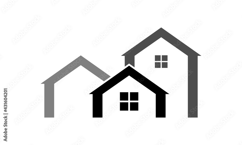 residence building vector logo residence building vector logo