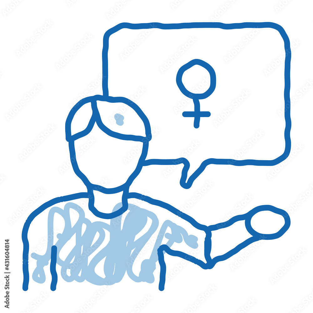 man talking about gay doodle icon hand drawn illustration man talking about gay doodle icon hand drawn illustration