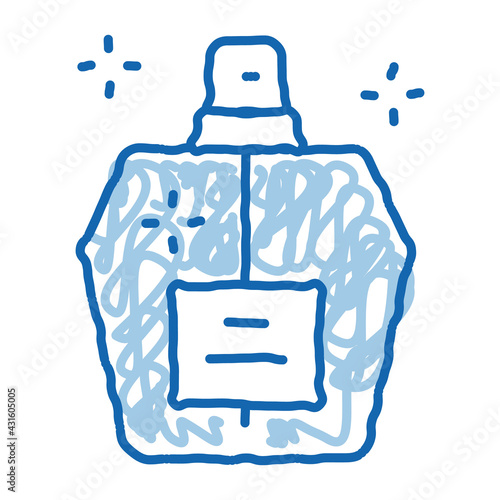 aroma odor parfume doodle icon hand drawn illustration
