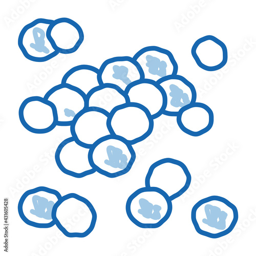 soy beans doodle icon hand drawn illustration