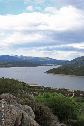 Panoramic of the Atazar Reservoir 