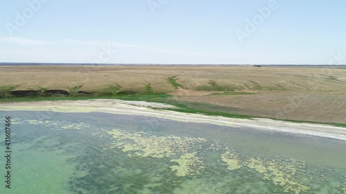 Fly over near the coastline