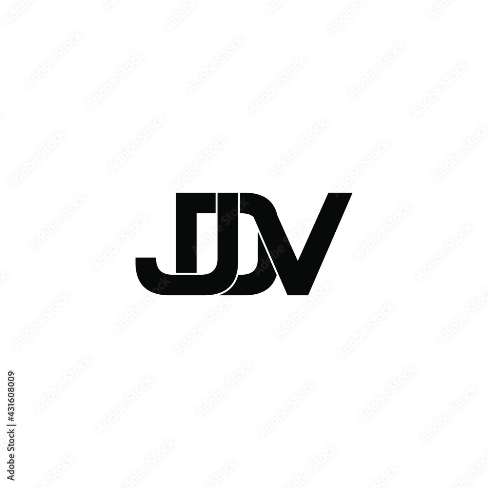 jdv letter original monogram logo design jdv letter original monogram logo design
