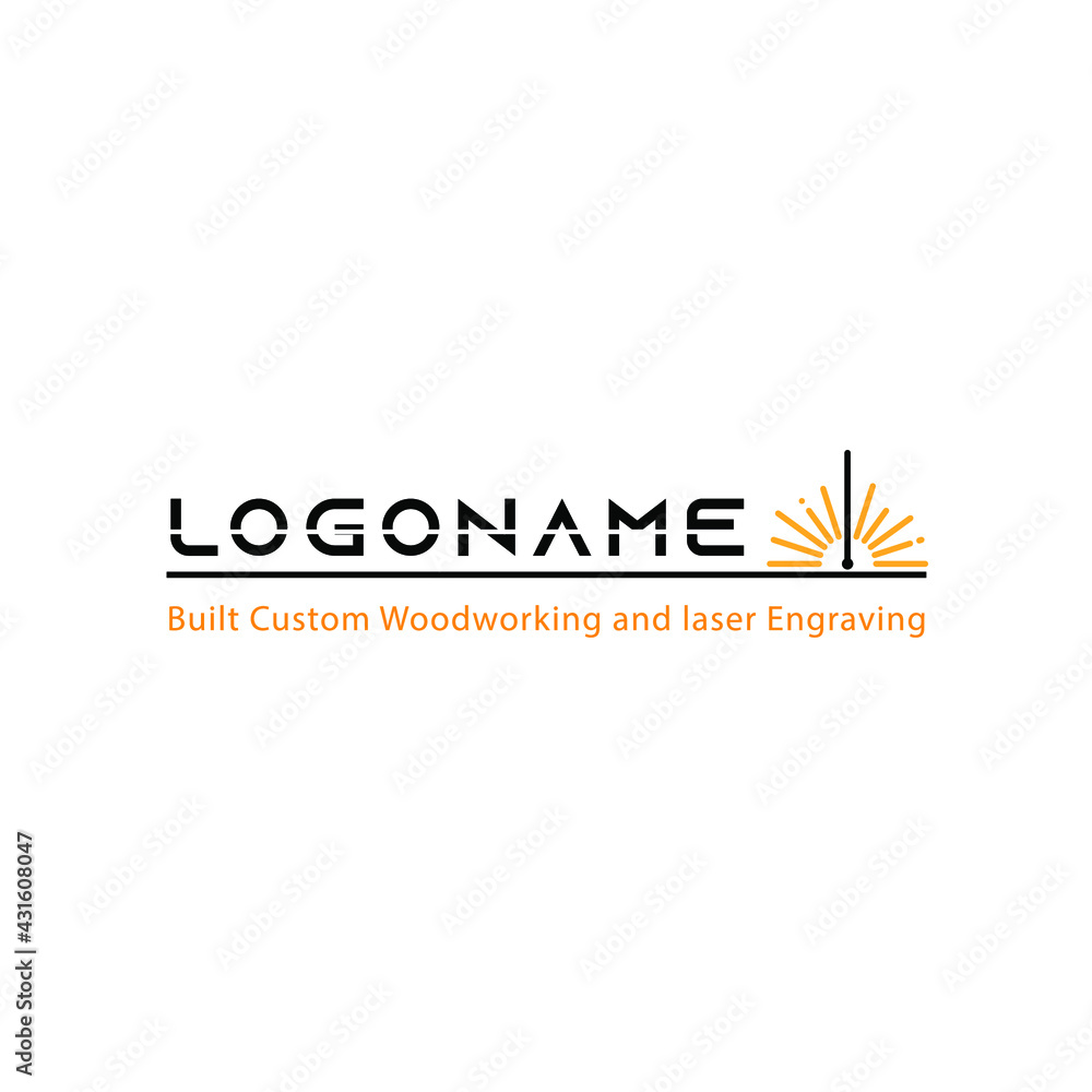 Illustration Vector graphic of laser logo design Illustration Vector graphic of laser logo design