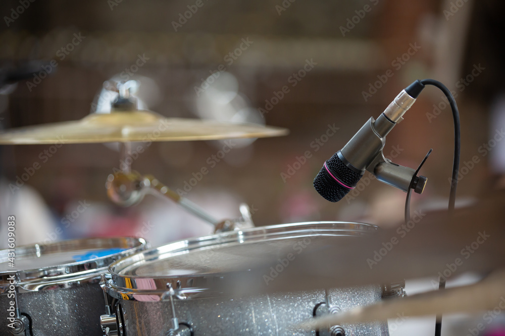 Naklejka premium drum kit on stage