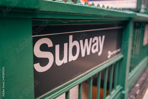 sign subway New York City 
