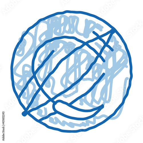 tears during childbirth trauma doodle icon hand drawn illustration