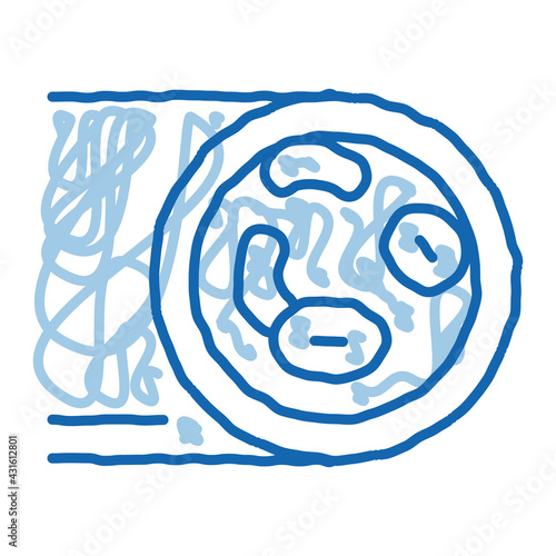 healthy artery doodle icon hand drawn illustration