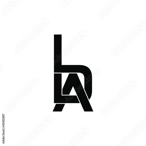 lda letter original monogram logo design photo