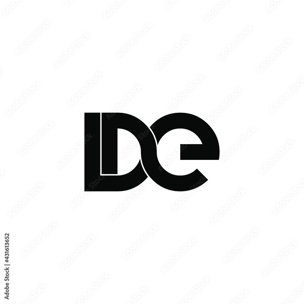 lde letter original monogram logo design lde letter original monogram logo design