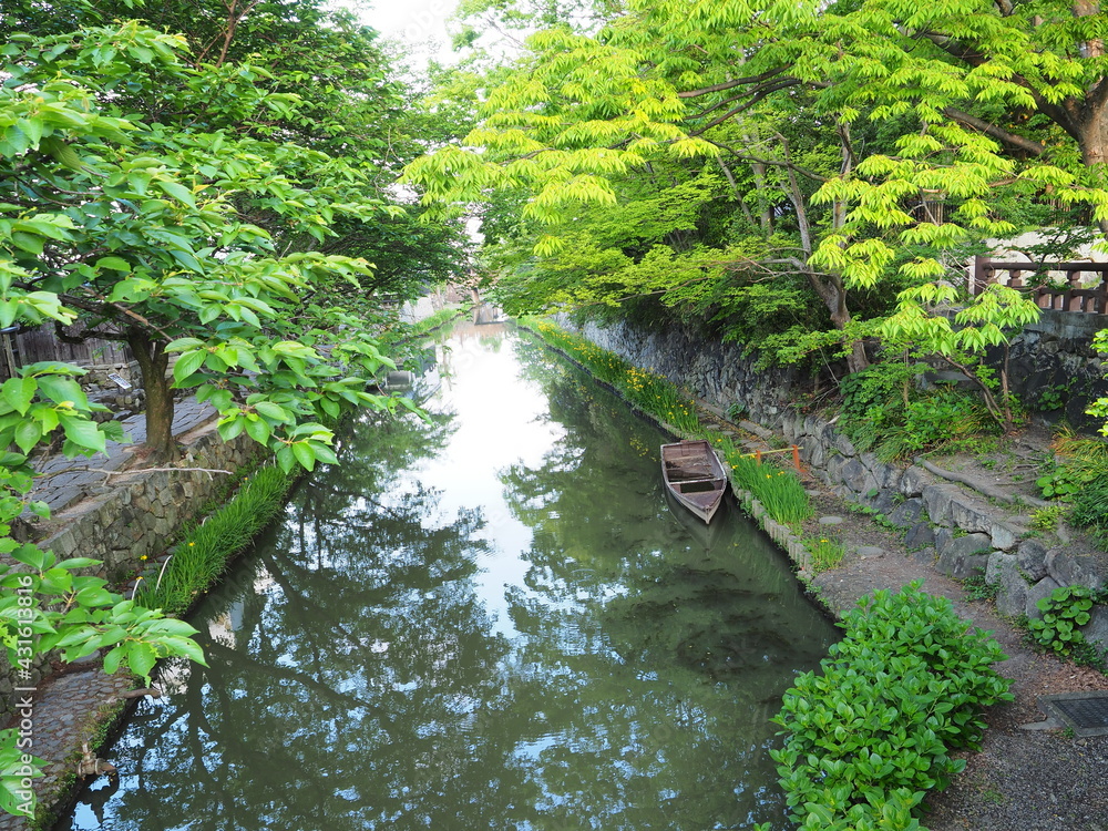 滋賀県八幡彫りの風景