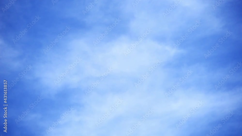 Blue sky with moving clouds, beautiful cotton clouds time lapse Blue sky with moving clouds, beautiful cotton clouds time lapse
