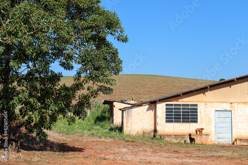 abandoned school in rural area