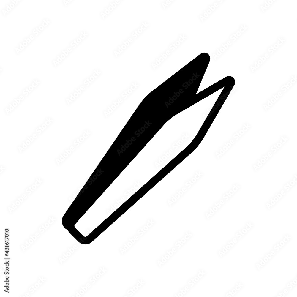 Tweezer Vector Solid Icon. Beauty and SPA symbol EPS 10 FIle Tweezer Vector Solid Icon. Beauty and SPA symbol EPS 10 FIle
