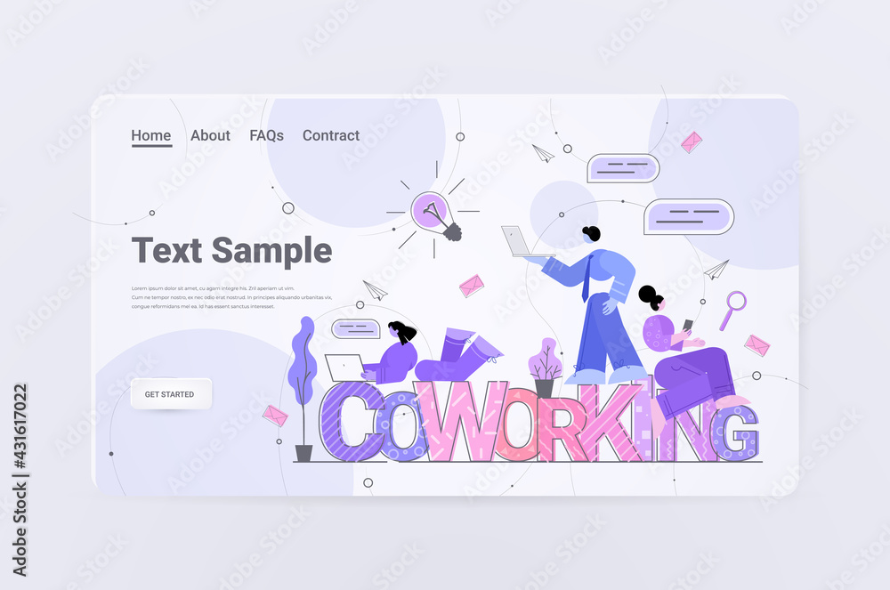 businesspeople team working together business success teamwork communication coworking concept businesspeople team working together business success teamwork communication coworking concept