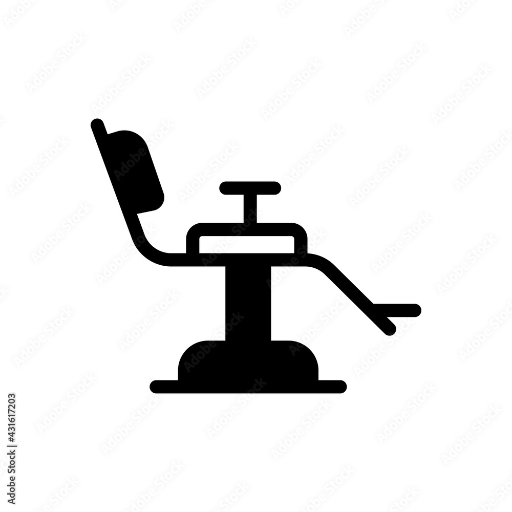 Clinical Chair Vector Solid Icon. Beauty and SPA symbol EPS 10 FIle Clinical Chair Vector Solid Icon. Beauty and SPA symbol EPS 10 FIle