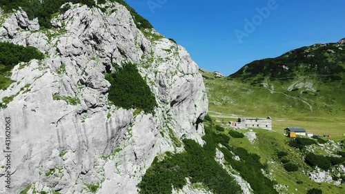 Kamnik-Savinja Alps, Korosica, Slovenia , Drone flight 4K photo