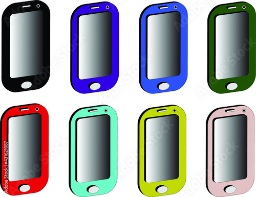 3d illustration of a smartphone on a white background